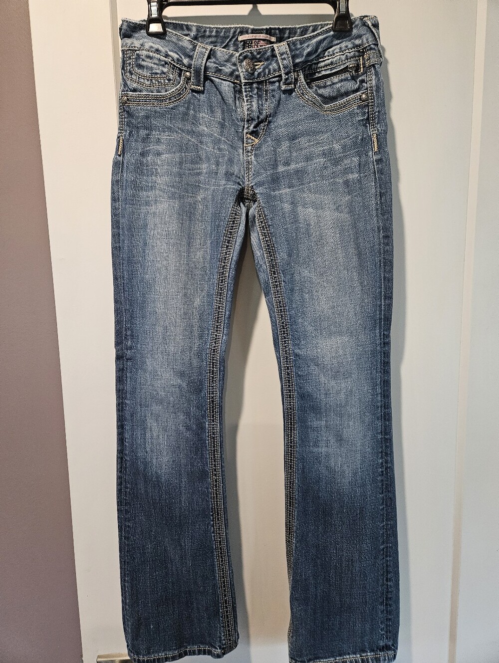 ReRock for Express Low Rise Barely Boot Jeans 6R Y2K